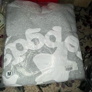 Big Star Light Gray Hoodie with White Logo